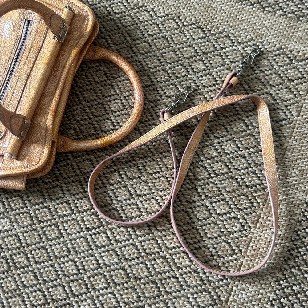Non Signe Y2K Satchel Handbag Metal Accents Crossbody Strap